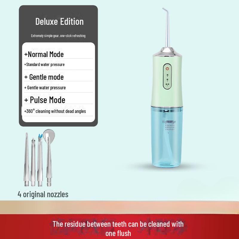 Portable Electric Oral Irrigator for Teeth and Orthodontics - Water Flosser for Children and Adults
