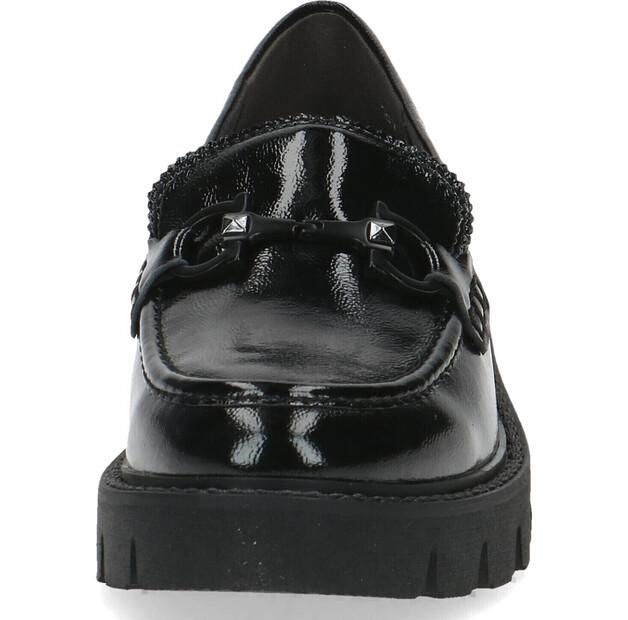 Women's Caprice Mokassins Black Slip-ons 9-24708-41-017