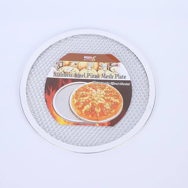6Pcs Round Aluminum Alloy Pizza Pan 8/10/12/14inch Non Stick Pizza Baking Screen for Oven for Home Restaurant Grill Baking