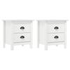 Day and Night - Day and Night Hill Nightstand Solid White Pine Wood 46x35x49.5 Cm