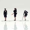Hakoniwa Giken Figreal 1/64 Old Police Officer 002 3-Piece Set