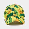 Tropical fruit banana pattern full print baseball cap women's fashion breathable shopping cap men's sports sun hat tide