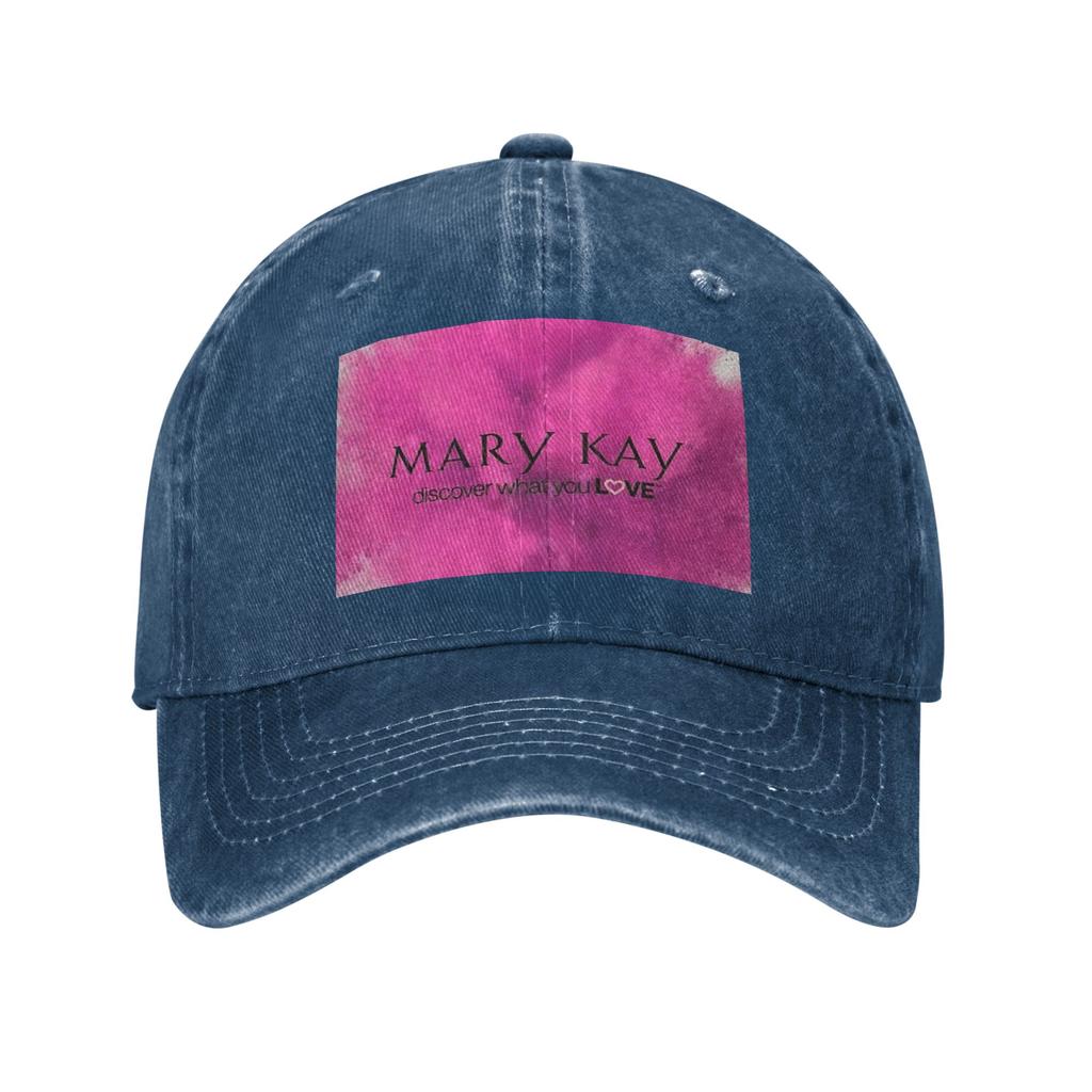 Mary Kay Washed Denim Cap Casual Baseball Caps Adjustable Hat Summer Unisex Baseball Hats