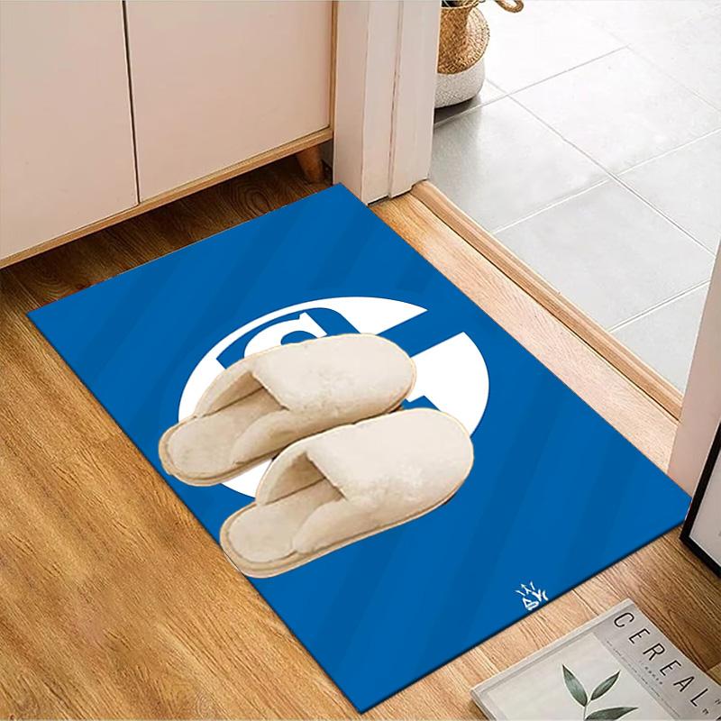 Shining Star Of Fc Schalke Rug Office Floor Mat - Machine Washable for Bedroom, bedroom, livingroom, Room Decor Fan Gifts Christmas