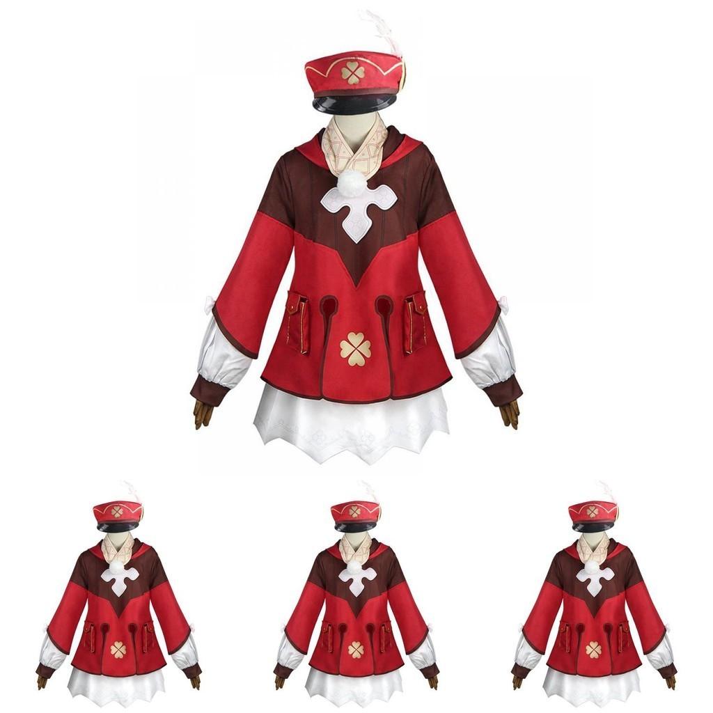 Authentisches Genshin Impact Klee Cosplay Komplettset Kostüm mit detailliertem Party-Outfit