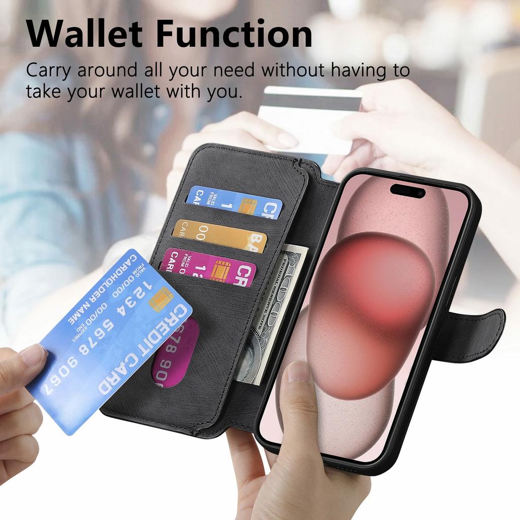 CASENEO MW-03 For iPhone 17 Pro Max Case with Detachable Wallet Leather + TPU Phone Cover