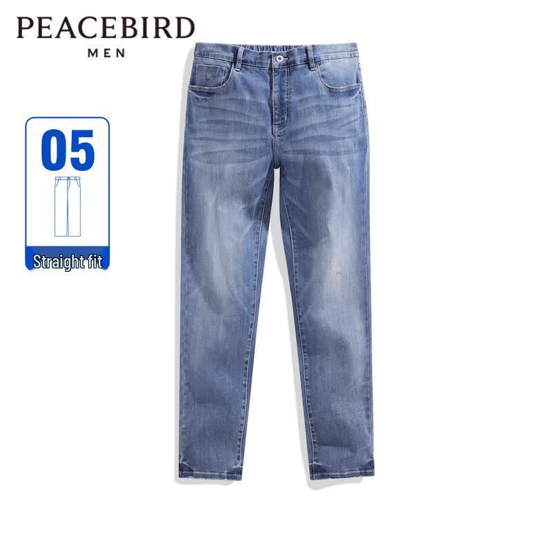 PEACEBIRD Men s American Style Elastic Waist Jeans 2XL/180