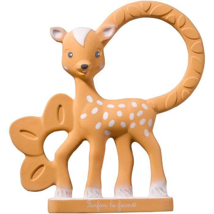 Anneau de dentition - SOPHIE LA GIRAFE - Fanfan le Faon - Multi-textures - Caoutchouc naturel