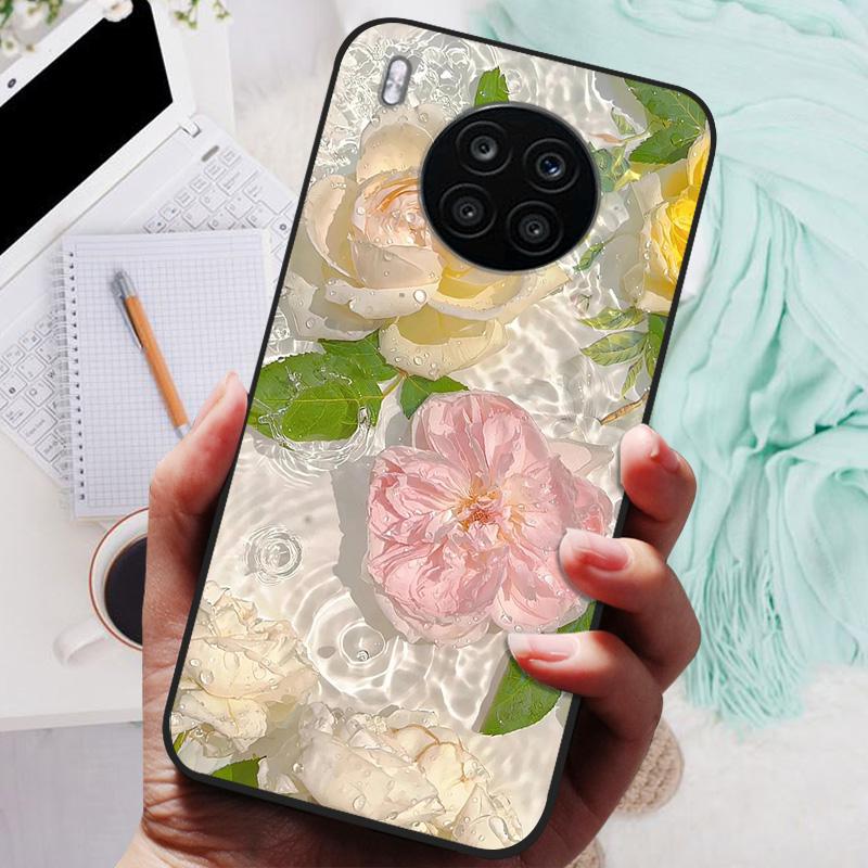 For Honor 50 Lite Case Black Cover Lion Wolf Silicone Soft Back Cases For Huawei Honor 50 Lite Pro Phone Case Protective Shell