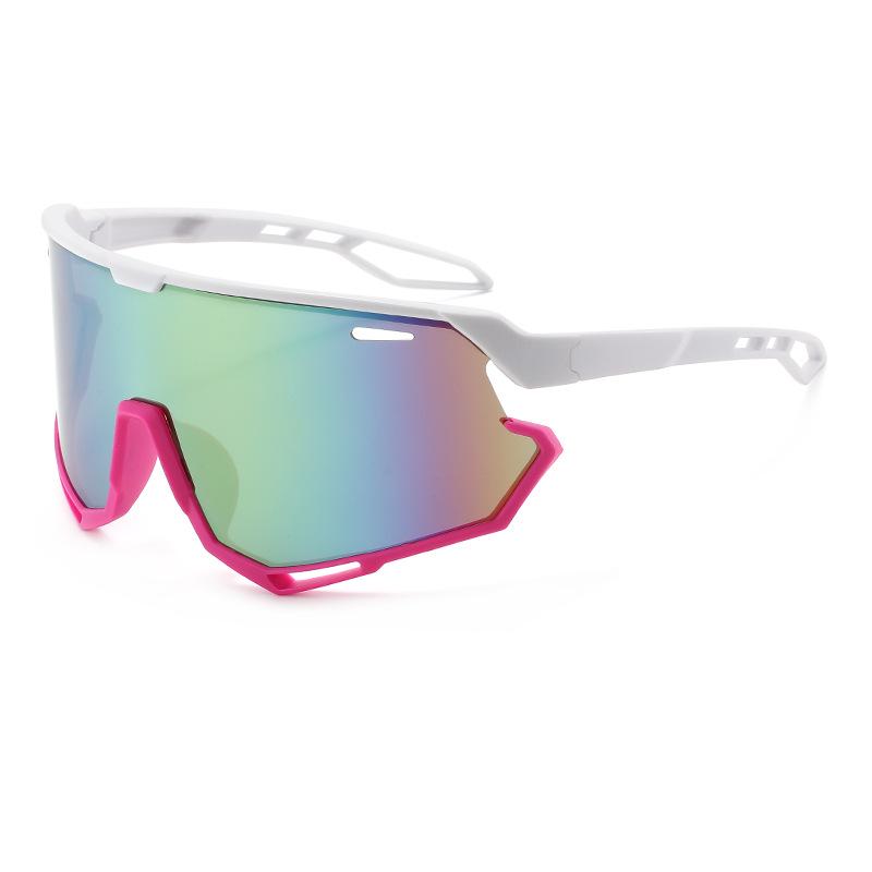 Black Polarized Sports Sunglasses for Cycling, Skiing, and Mountaineering – Large Frame, Windproof, UV Protection