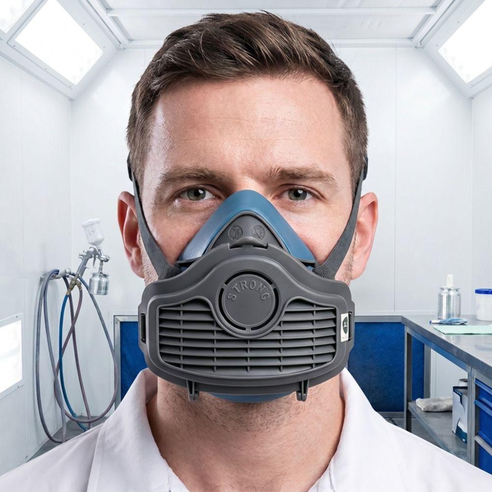 Replaceable Filter Dust Respirator Reusable Design Dust Face Mask Half Mask  Grinding Work