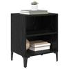 Nightstand Set of 2 Black Oak Effect 40 X 30 X 50 Cm