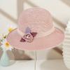 Foldable Womens Sun Hat With Wide Brim And Polyester Material For Beach And Travel