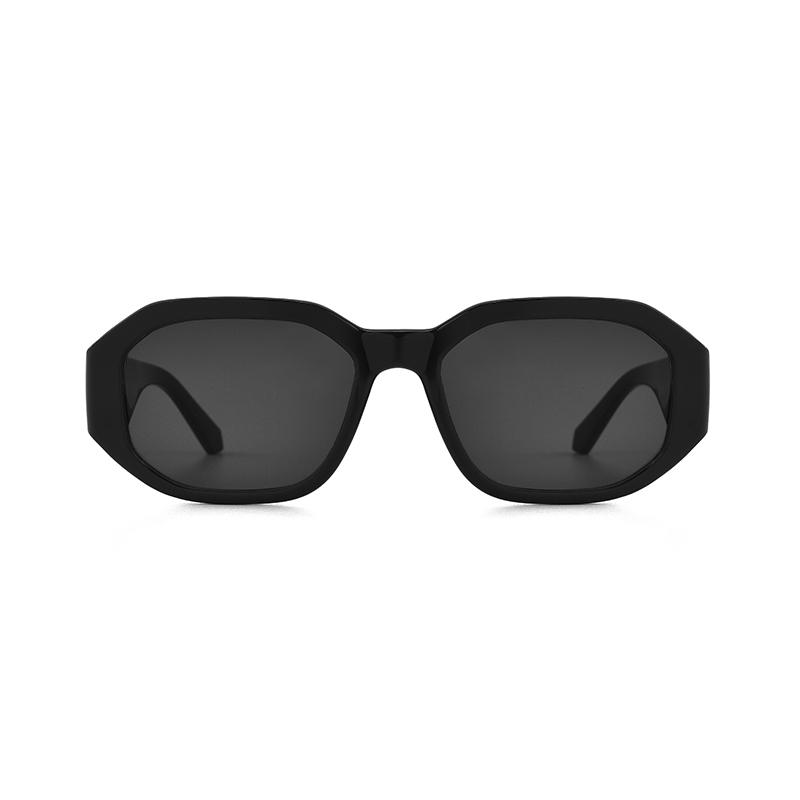 Calvin Klein Retro Narrow Frame Fashion Street Irregular Shape Sunglasses Unisex sunglasses Black CKJ22633SLB