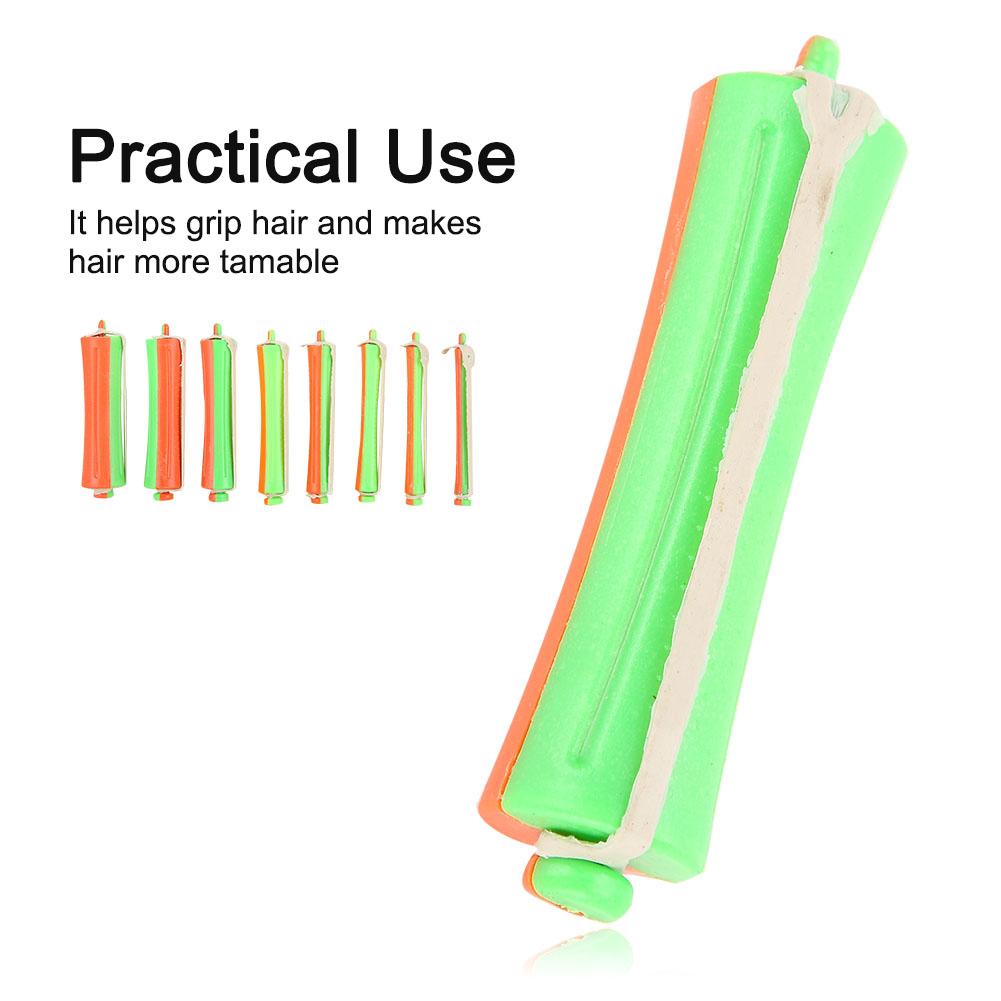 80Pcs Hair Rollers Wave Heat Perm Rod 1-8 Sizes Hair Clip Curlers Hairdressing Tool