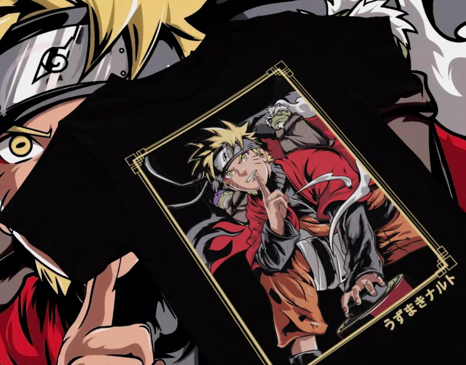 26 Naruto Uzumaki T Shirt Sage Mode Anime Manga Shirt Graphic Tee XS - 5XL Unisex T-Shirt M