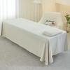 Lenzuolo sotto con angoli in cotone morbido e delicato sulla pelle, con foro centrale - Design minimalista per centri massaggi