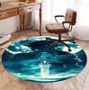The Legend of Zelda Pattern Round Rug, Indoor/Outdoor Mat, for Picnic, Gameroom, Bedroom, Office, Living Room, Home Decor Carpet, Birthday Gift