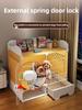 Indoor Small Teddy Dog Cage Toilet Bichon Dog Houses Bed Anti Jailbreak Household Puppy Villa Integrated Breathable Pet Kennel