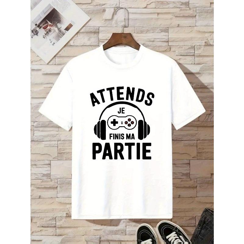 Boys Game Console Headphones Graphic Crewneck Short Sleeve T-Shirt 110 белый