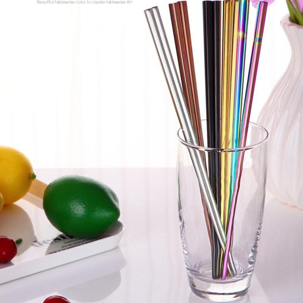 1pcs Stainless Steel Chopsticks 23Cm Square Reusable Metal Silver Electroplating Dishwasher Safe For Food Rice Vegetables Meat