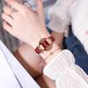 POEDAGAR Luxury Quartz Watch Elegant Fashion Red Dial Waterproof Ladies Leather Watches Women High Quality