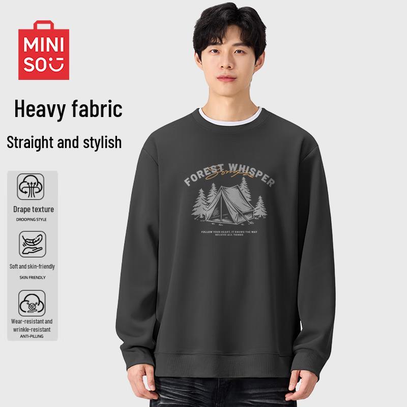 

MINISO Men s Fall Crewneck Sweatshirt XL