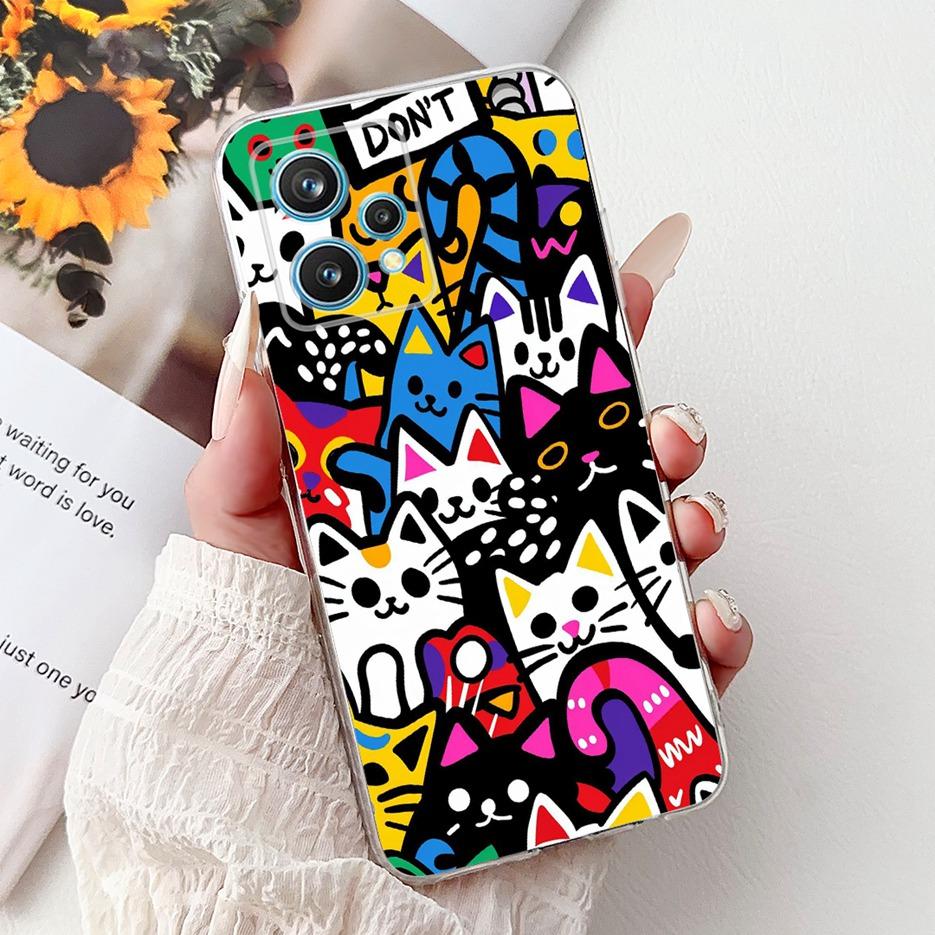 For Realme 9 Pro Plus Case RMX3392 Luxury Fashion Painted Cover Soft Slim Phone Case For Realme 9 Pro Realme9 Pro+ Fundas Bumper