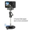 Multi Surfaces Adhesive Suction Cup Bracket Female 1/4 Screw Hole for Dashcam Studio Camera Permanent Installation