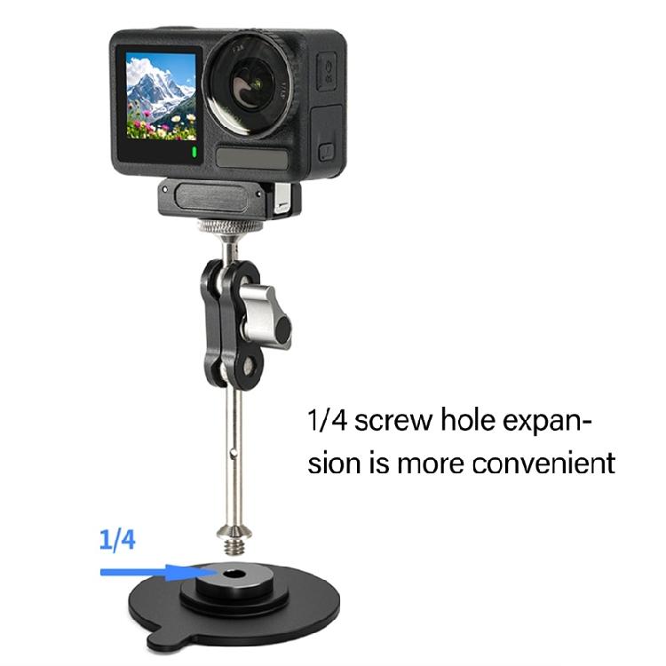 Multi Surfaces Adhesive Suction Cup Bracket Female 1/4 Screw Hole for Dashcam Studio Camera Permanent Installation