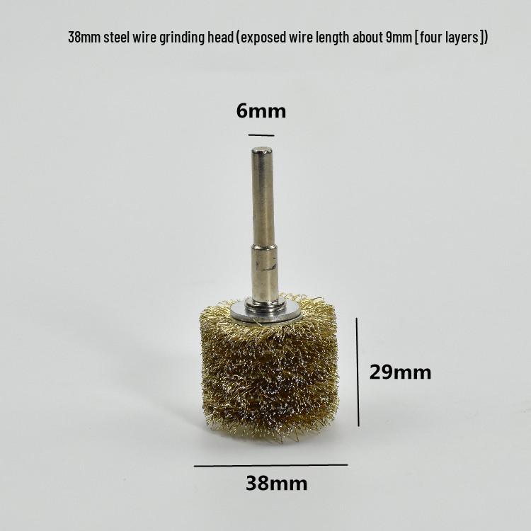 Electric Steel Wire Brush with Handle - Rust Removal, Polishing, and Cleaning.