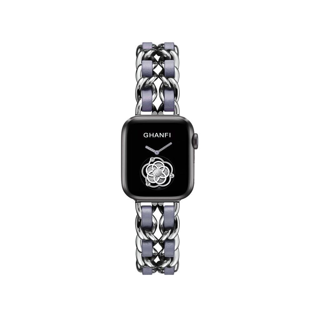 Řemínek z nerezové oceli pro Apple Watch série 6 řemínek SE 40 mm 44 mm Kožené hodinky iWatch 5 4 3 Náramek Correa 38 mm řemínek 42 mm Příslušenství