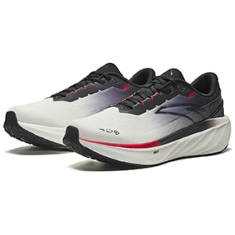 New Anta Cushioned Slip Resistant Low Top Casual Running Shoes Men's White Black 112445504-4