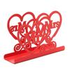 Heart Shaped 3D Tissue Holder Napkin Clamp Dispenser Stand Hollow Ornament