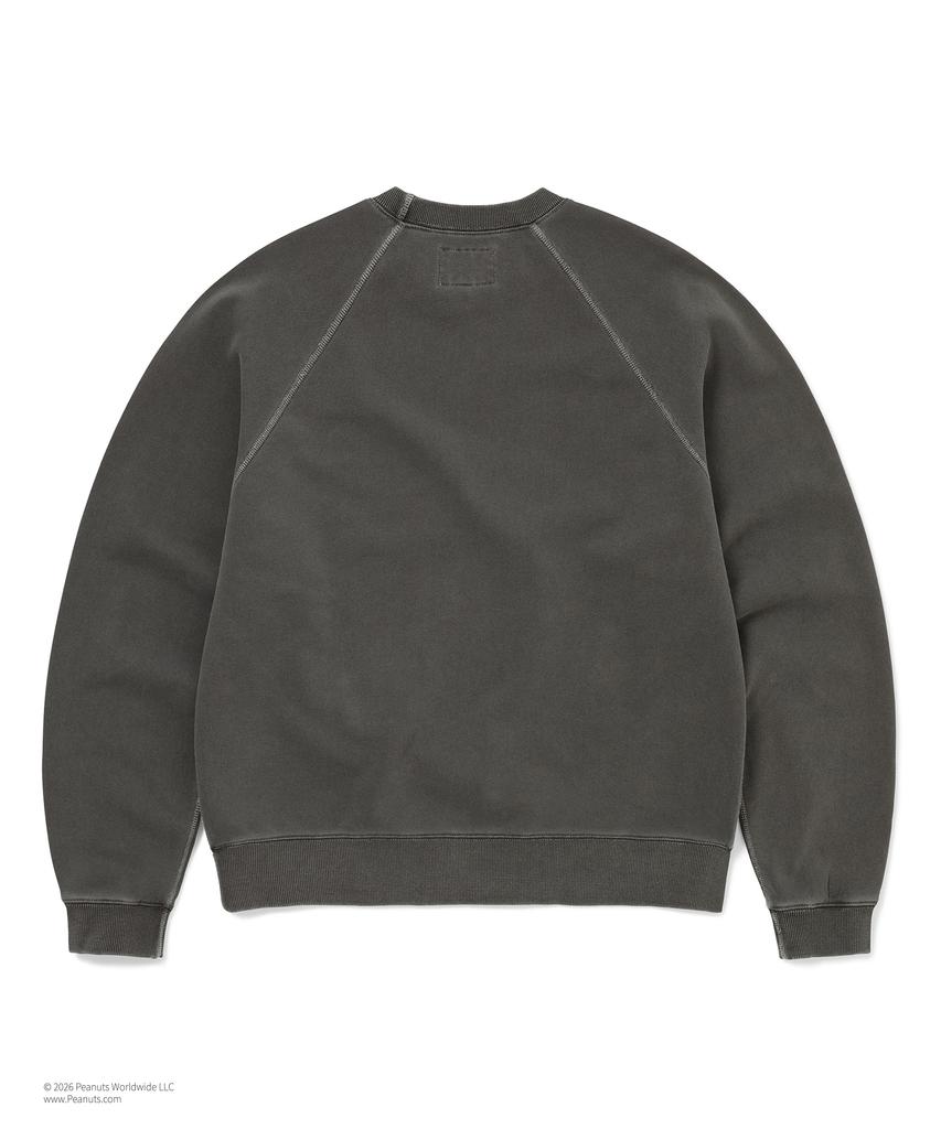 THISISNEVERTHAT Tnt Peanuts Faded Crewneck Charcoal