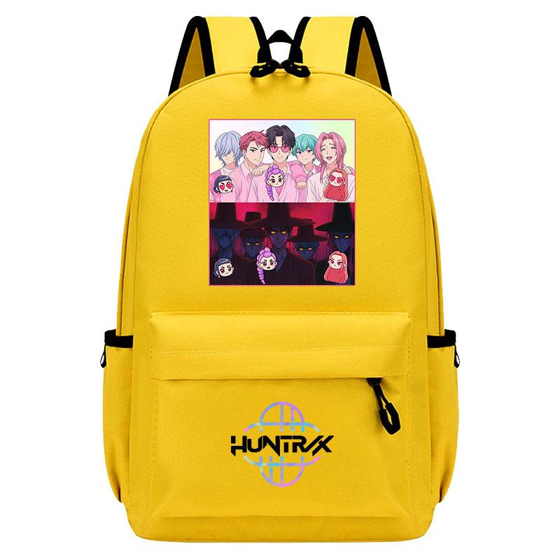 Kpop cazademonios cazademonios grupo de chicas mochila periférica niño niña estudiante mochila de dibujos animados niños de moda