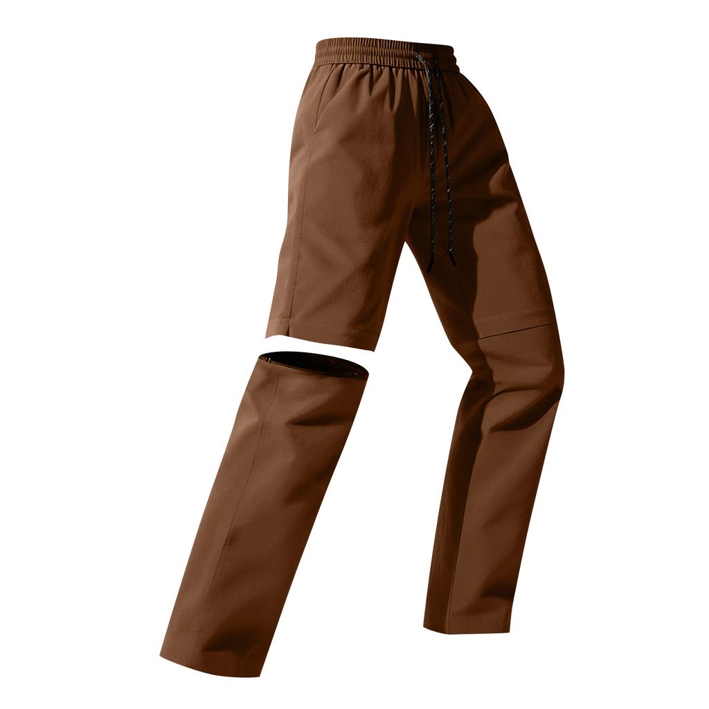 Women's Loose Fit Straight Leg Cargo Pants with Adjustable Drawstring Waist and Detachable Design Casual Workwear Trousers