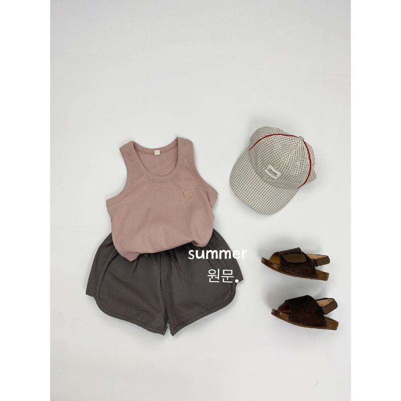 Kids Summer Thin Round Neck Cotton Sleeveless Tank Top For Toddler Boys And Girls
