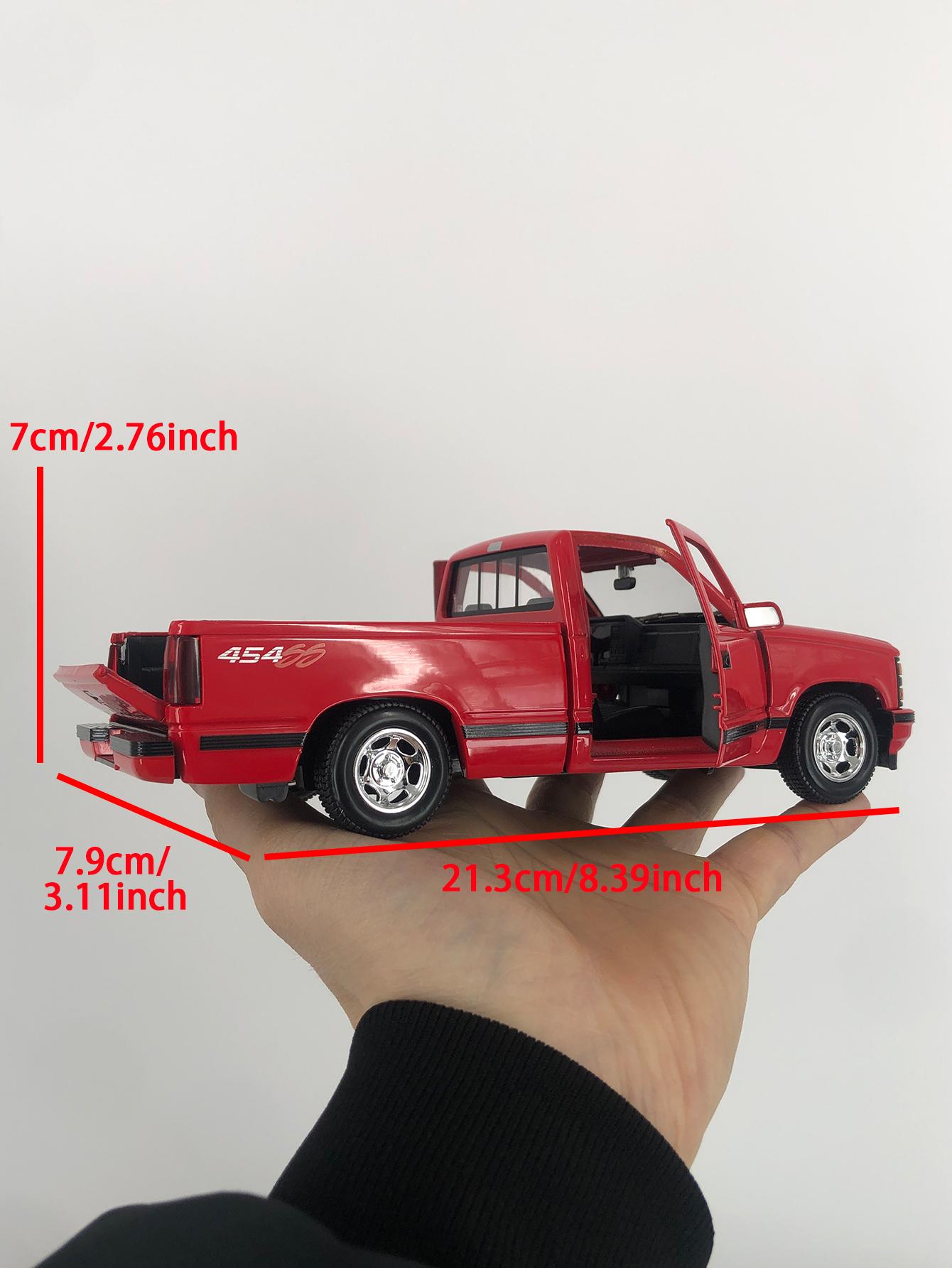

Maisto 1:24 1993 Chevrolet 454 SS Pick-up car model, zinc alloy metal decoration, collectible gift car красный