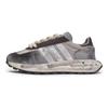 Adidas Originals RETROPY Slip Resistant Abrasion Resistant Low top Running Shoes Unisex Gray Brown Silver Q47101(Team80-S-BOX)