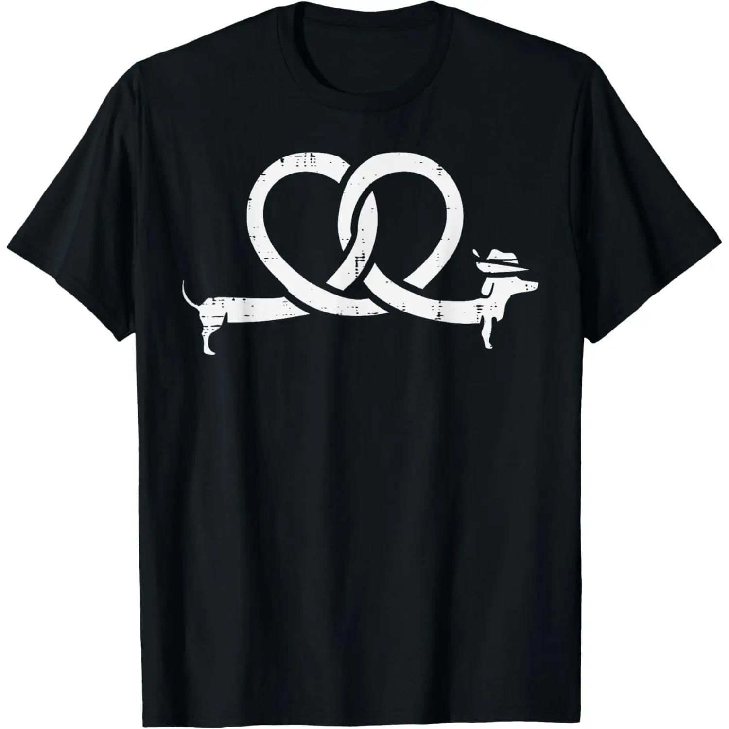 Oktoberfest Pretzel Dachshund Wiener Costume Women Kids Men T-Shirt S чёрный