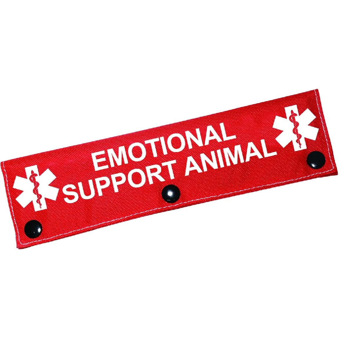 Therapy Service Dog Leash Sleeve Emotional Support Animal Dog Leash Wrap Wrap Alert Hanging ID Patch Tag Pet Birthday Gift(Emotional Support-Sleeve) Emotional Support-sleeve