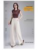 Curved Knife High-Waisted Wide-Leg Pants for Women - Spring/Autumn 2026 Casual Loose Drape Style