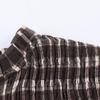 Camicia da donna versatile casual a maniche lunghe con motivo a nido d'ape e quadri, collezione Primavera/Estate 2026
