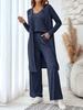 Women's Spring Casual Solid Color Suspender Tops Cardigan Trousers Loose Versatile Fashion Comfortable
