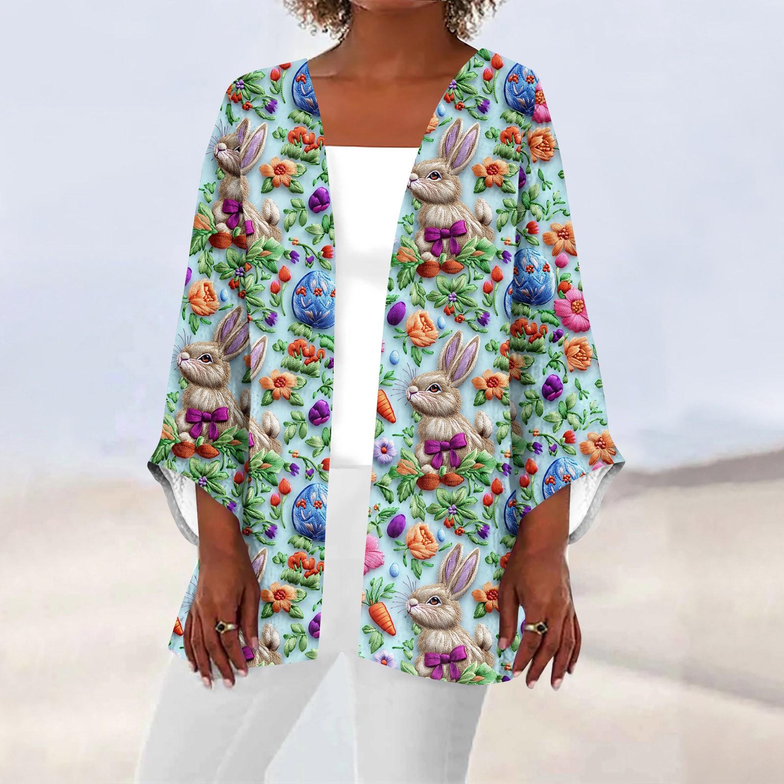 

Женская повседневная и модная легкая куртка средней длины с принтом, кардиган, кардиган XXXXXL