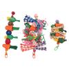Parrot Chew Toys Set Birds Shredding Foraging Toys Bite Resistant Anxiety Reduction Cage Hanging