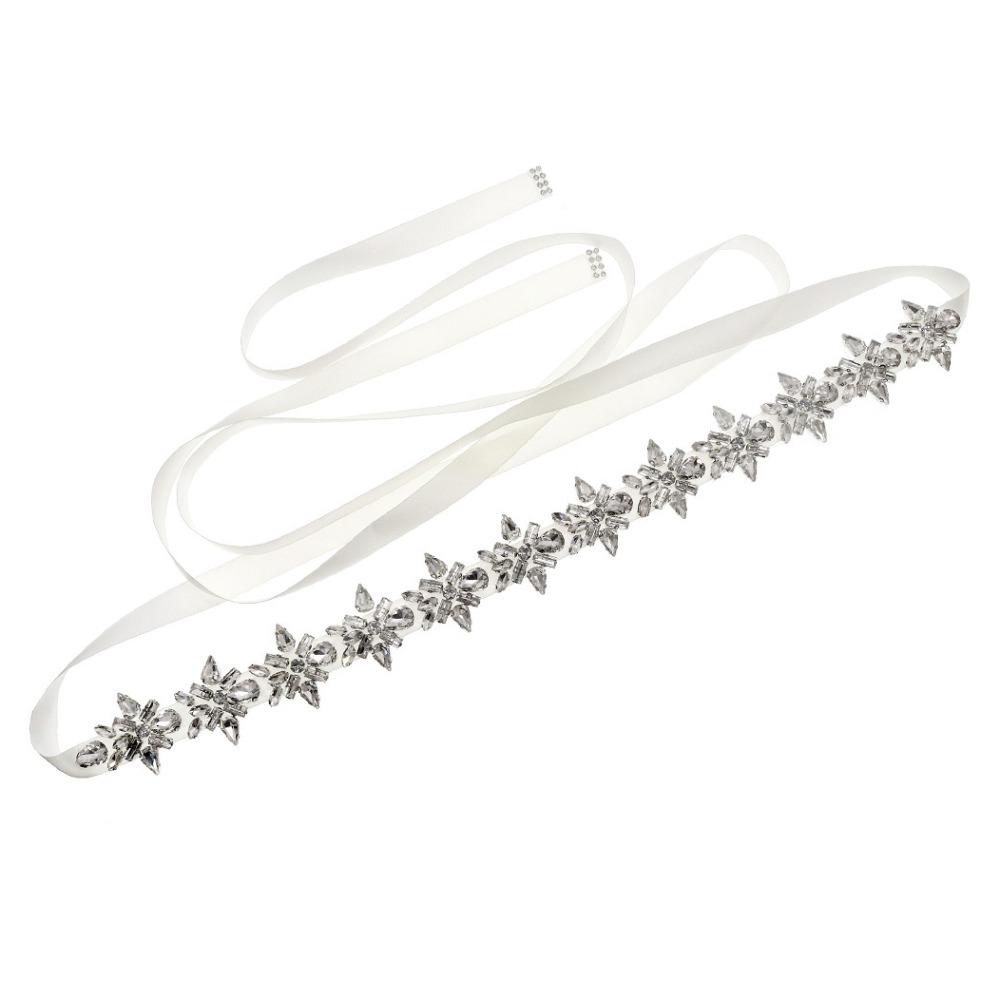 Silver Wedding Dress Belt Luxury Women Waistband All-match Bridal Rhinestone Belt Woman Dresses