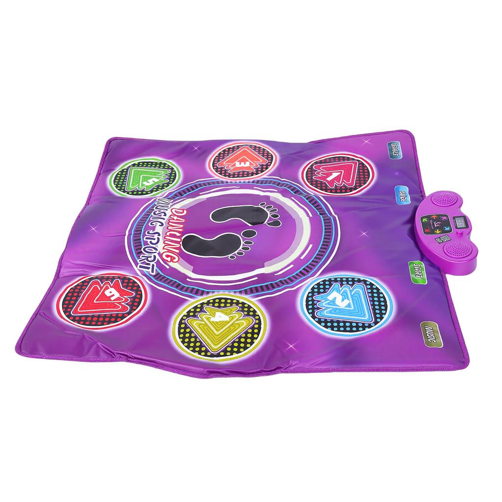 Dance Mat Toy for 3 to 12 Year Old Kids Wireless Bluetooth Adjustable Volume Electronic Dance Pad with Light Up 6