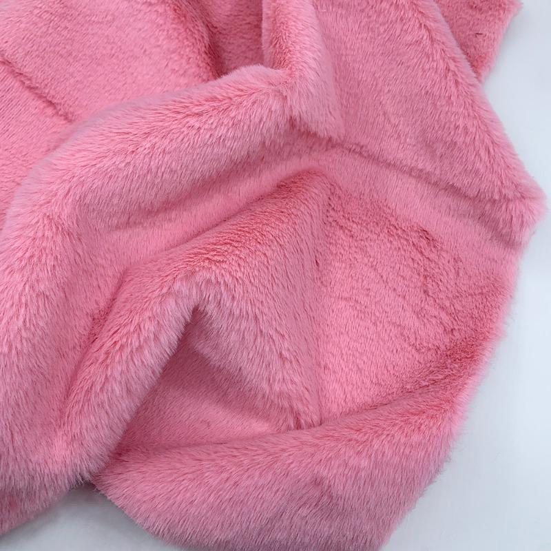 10mm Thickened Imitate Rabbit Fur Plush Fabric Thickened Polyester Artificial Wool Doll Cotton Doll Material Decorative Fabric